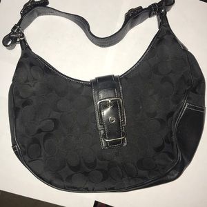 Black coach purse